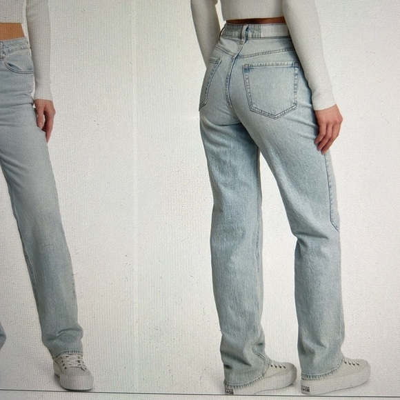 NWT PacSun 90’s Boyfriend High Rise Relaxed Leg size 26 Seawater - Picture 2 of 9